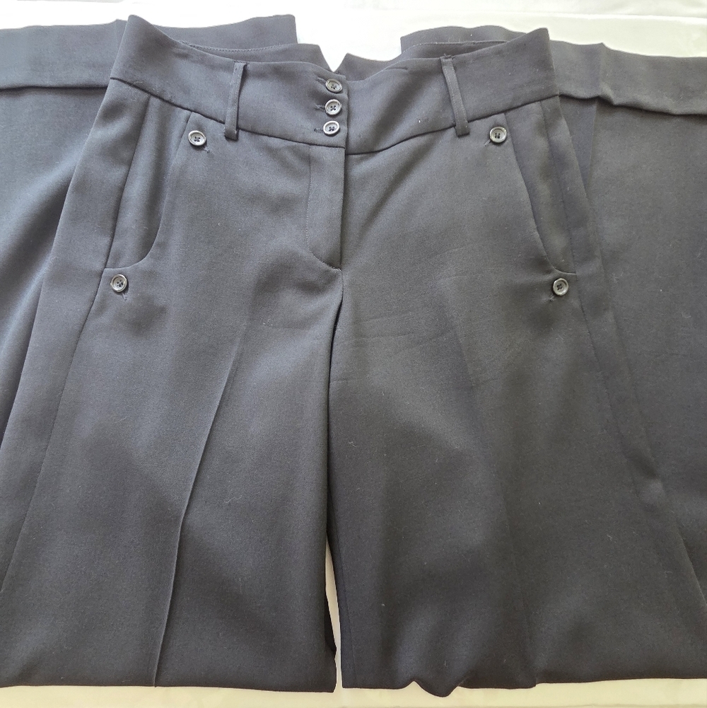 French Connection Black Wide Leg Pants - Picture 5 of 9